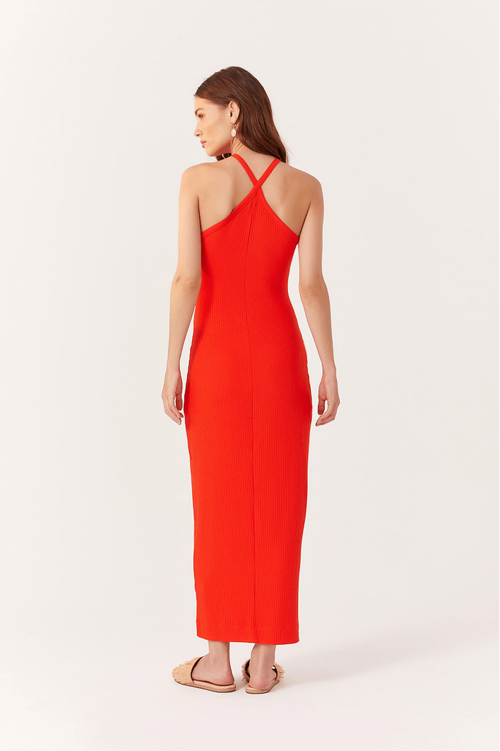 Vestido Canelado Malha
