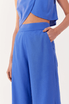 Calça Linho Bolso Faca