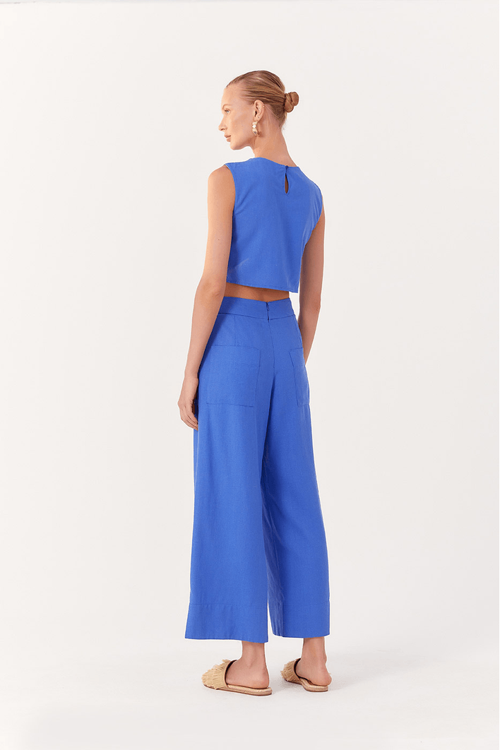 Calça Linho Bolso Faca