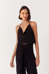 Blusa Crepe Decotada