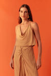 Blusa Crepe Decotada