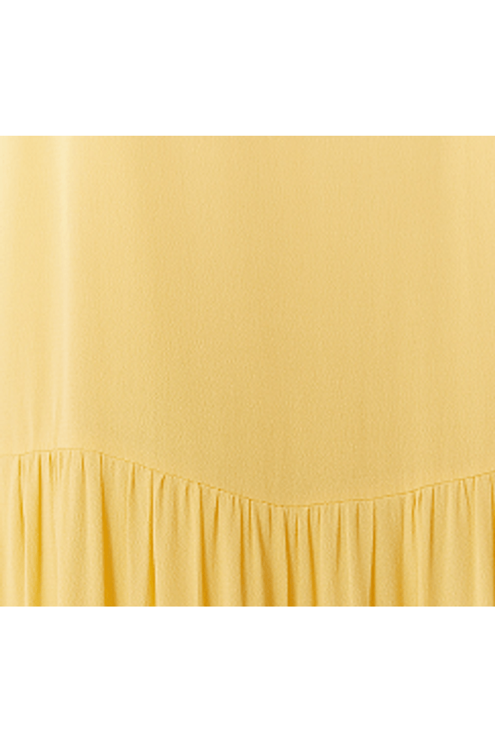 Vestido Longo Crepe Decote Gota