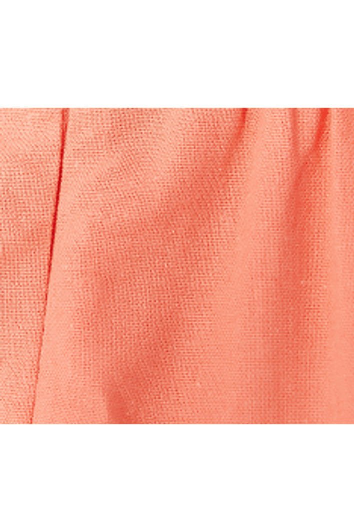 Vestido Linho Curto Busto Franzido