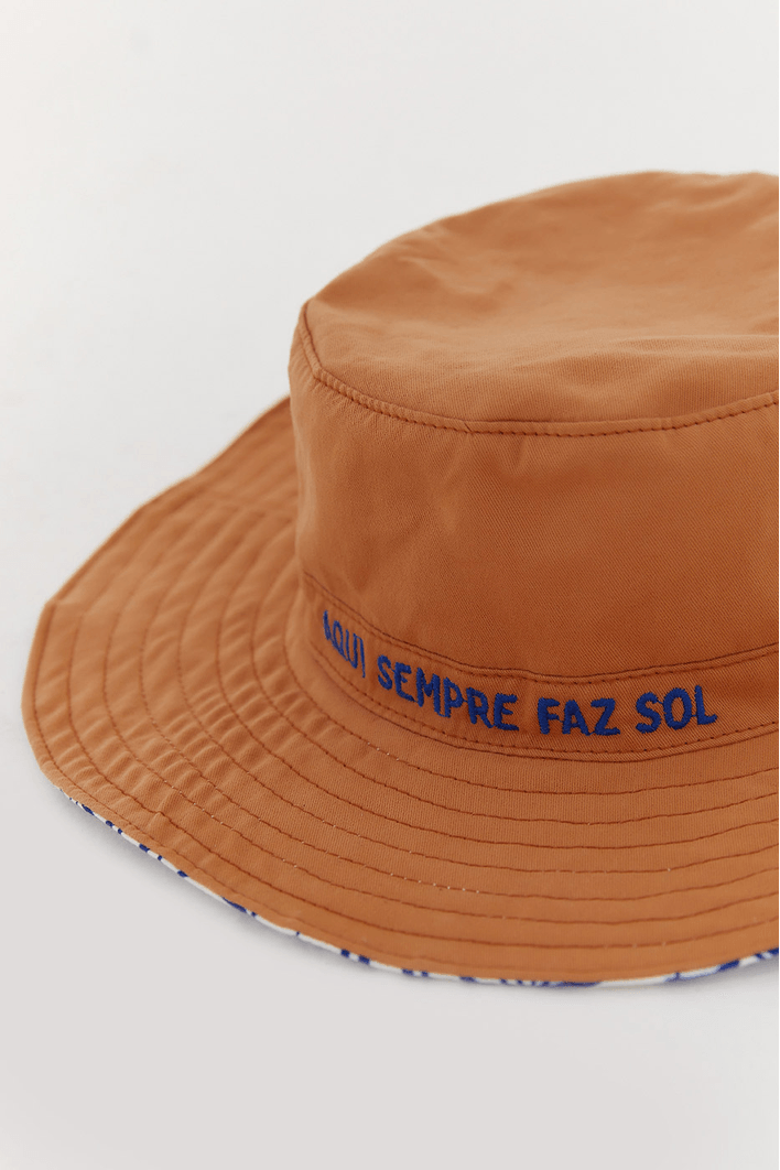 Bucket Dupla Face Estampa Praiana