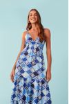 Vestido Longo Estampa Senilia