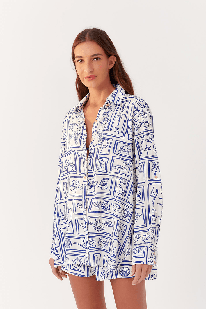 Camisão Estampa Praiana