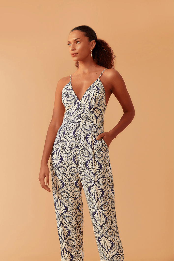 Macacão Estampa Verano Navy
