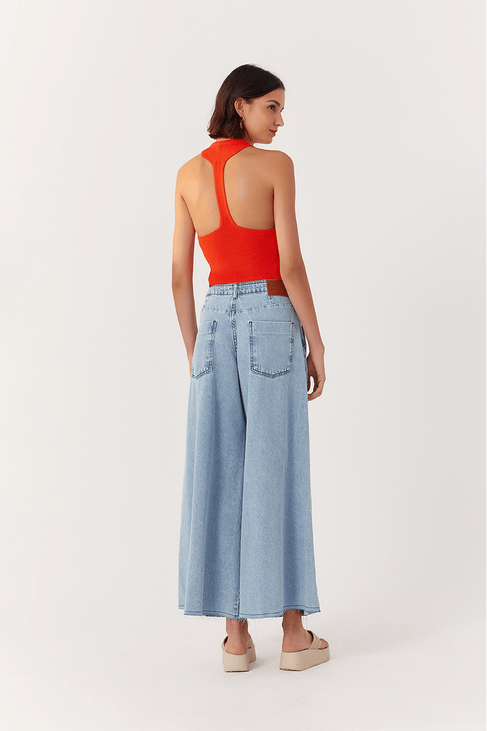 Calça Jeans Prega
