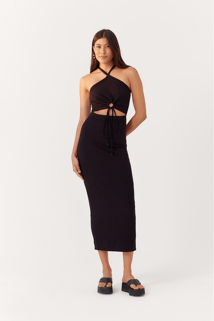 Vestido Canelado Malha