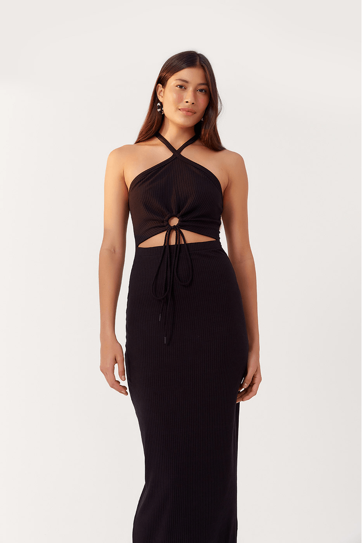 Vestido Canelado Malha