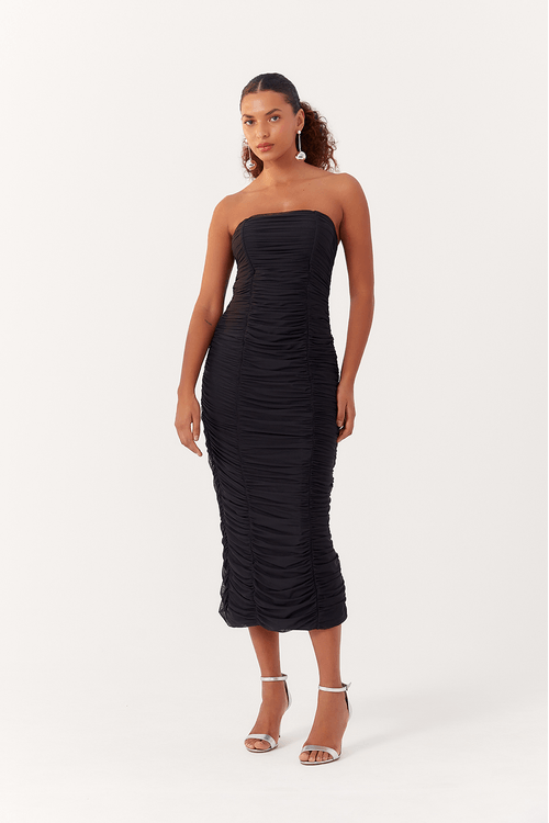 Vestido Midi Drapeado