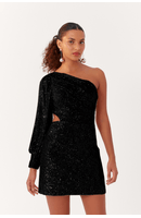 Vestido Um Ombro Só Paetê