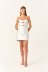 Vestido Couro Metálico