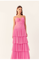 Vestido Longo Alças Tule