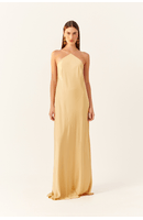 Vestido Longo Degagê Costas Cetim