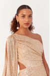 Vestido Um Ombro Só Paetê