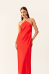 Vestido Longo Degagê Costas Cetim