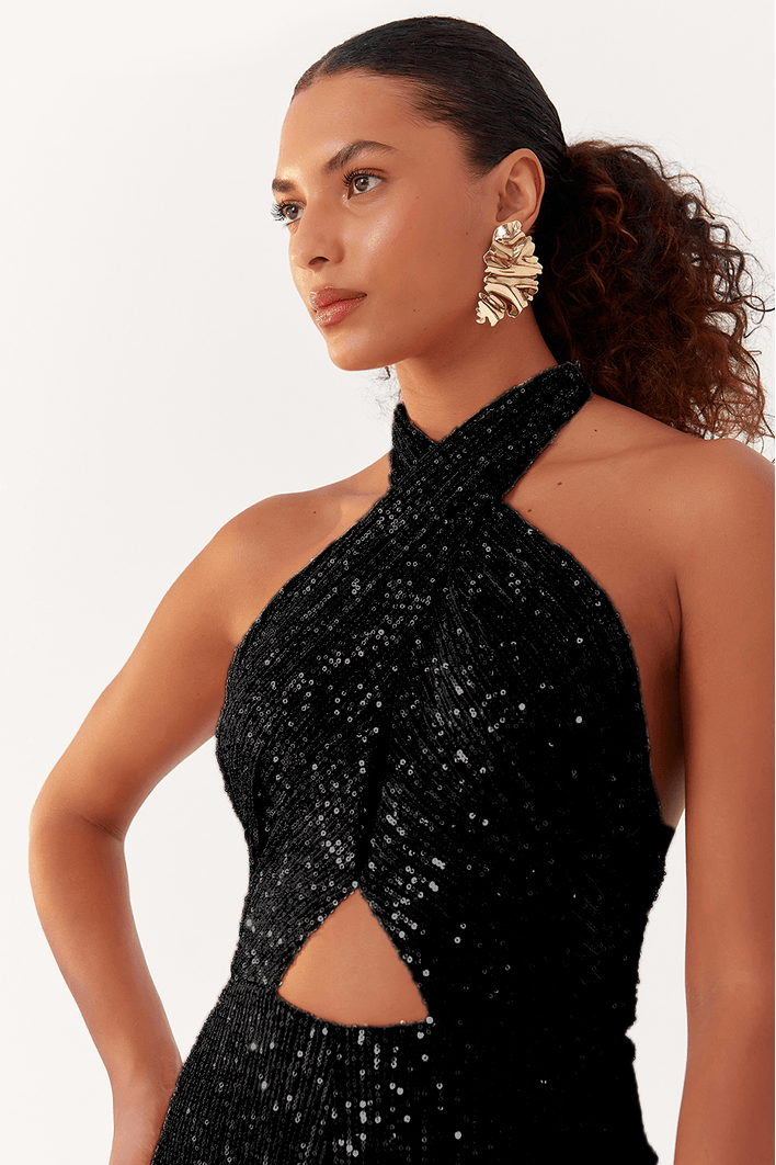 Macacão Frente Única Paetê