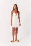Vestido Curto Bordado Busto Franzido