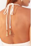 Vestido Curto Bordado Busto Franzido