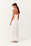 Vestido Cetim Longo Recortes