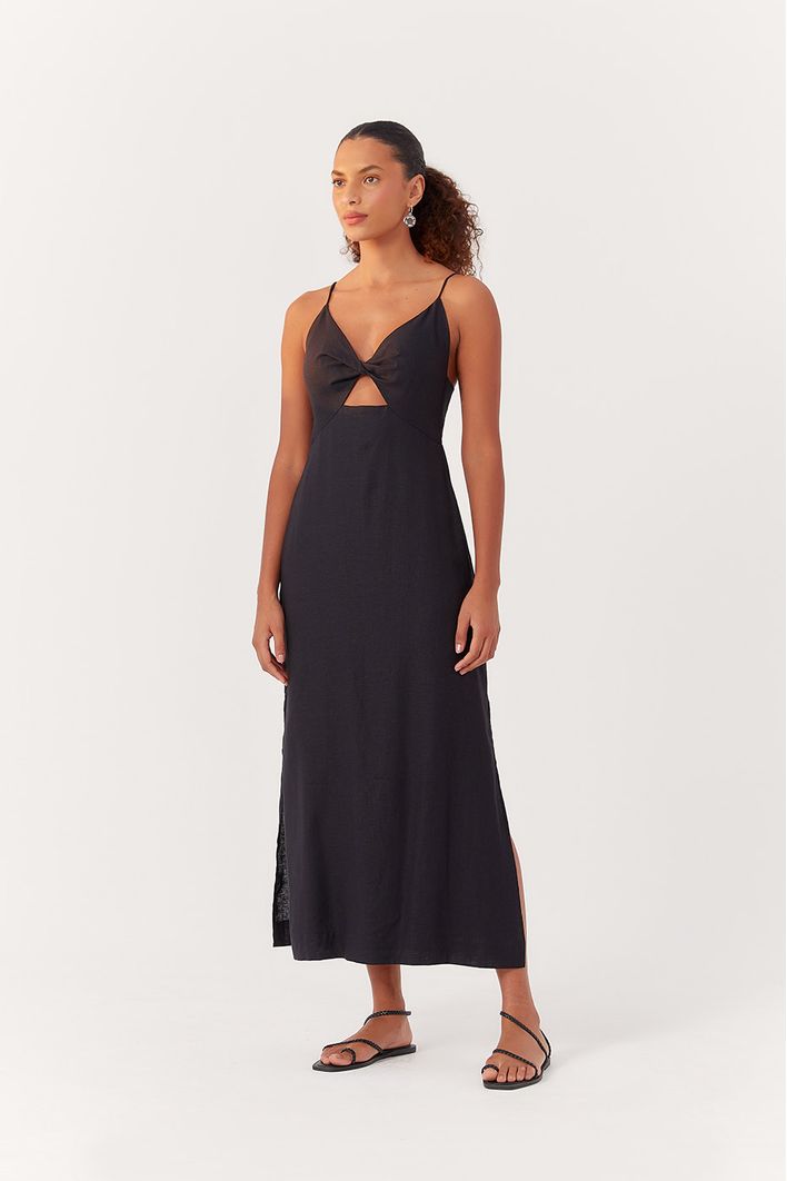 Vestido Cropped Busto Torcido
