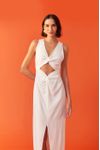 Vestido Cropped Linho Nó