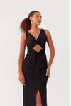 Vestido Cropped Linho Nó