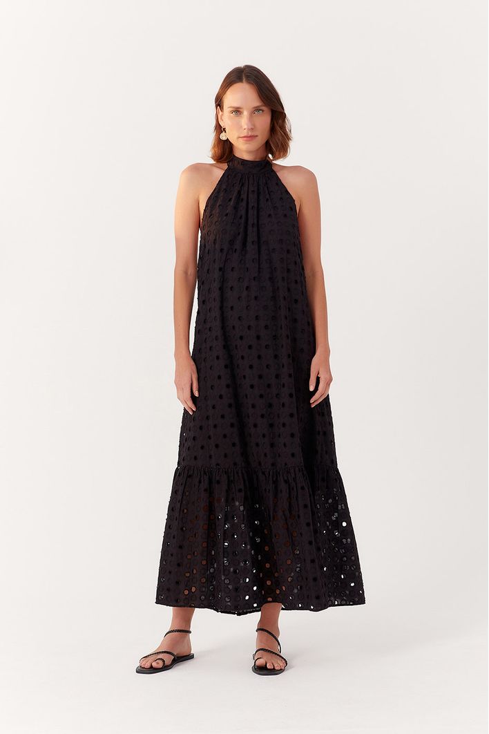 Vestido Laise Cropped Gola Alta