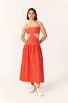 Vestido Midi Recortado
