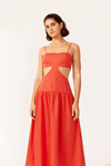 Vestido Midi Recortado
