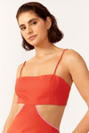 Vestido Midi Recortado