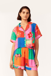 Pijama Camisa Estampa Simpatia