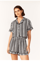 Pijama Camisa Estampa Oceanos