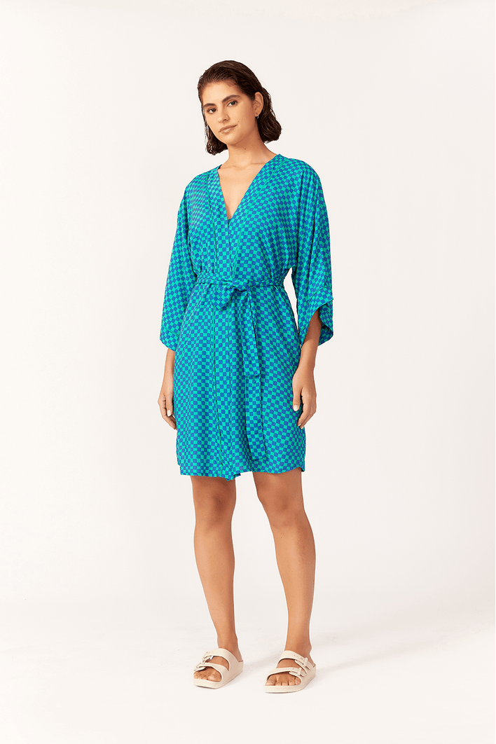 Kimono Estampa Xadrez Mística