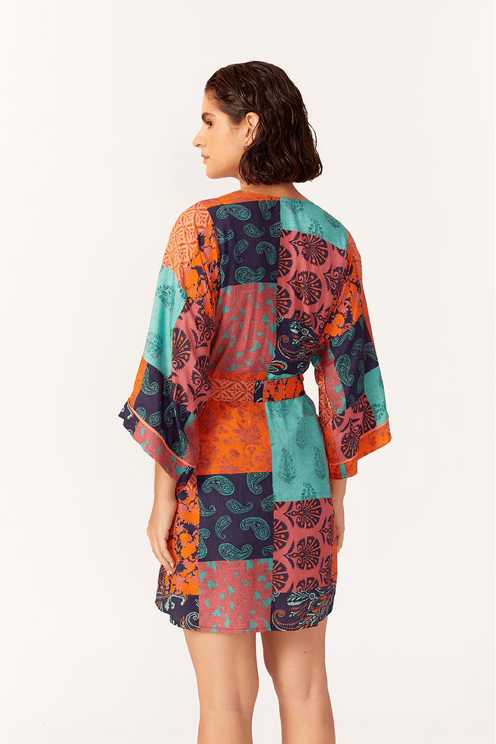 Kimono Estampa Blend Rosa