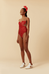 Body Coração Lurex Carnaval
