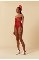 Body Coração Lurex Carnaval