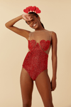 Body Coração Lurex Carnaval
