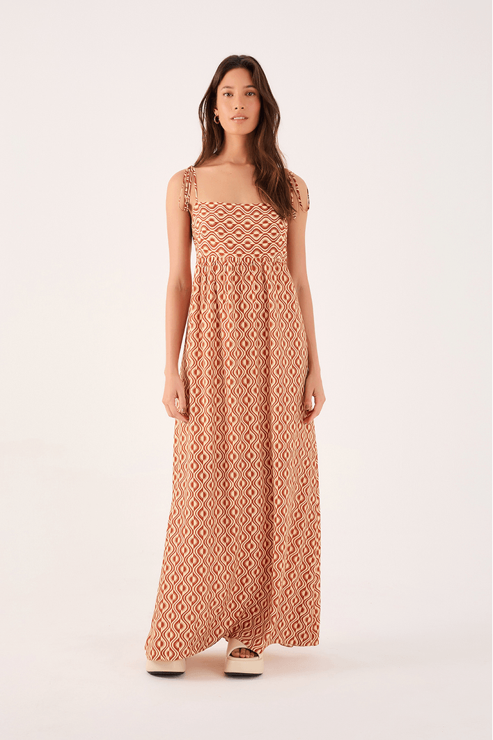 Vestido Cropped Estampa Itacoa