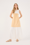 Vestido Recorte Bicolor