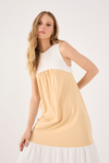 Vestido Recorte Bicolor