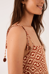 Vestido Cropped Estampa Itacoa