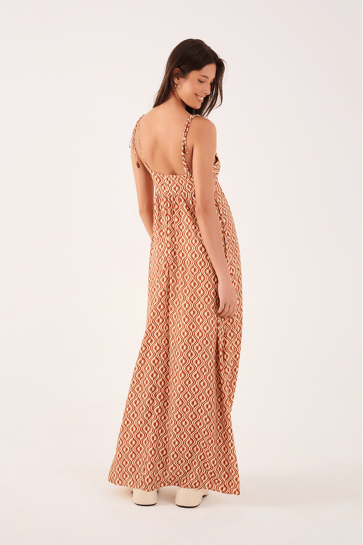 Vestido Cropped Estampa Itacoa
