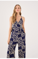 Blusa Crepe Estampa Flutuar.