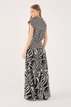 Saia Cropped Estampa Infinito Mix