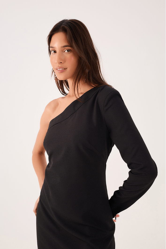 Vestido Curto Um Ombro Só