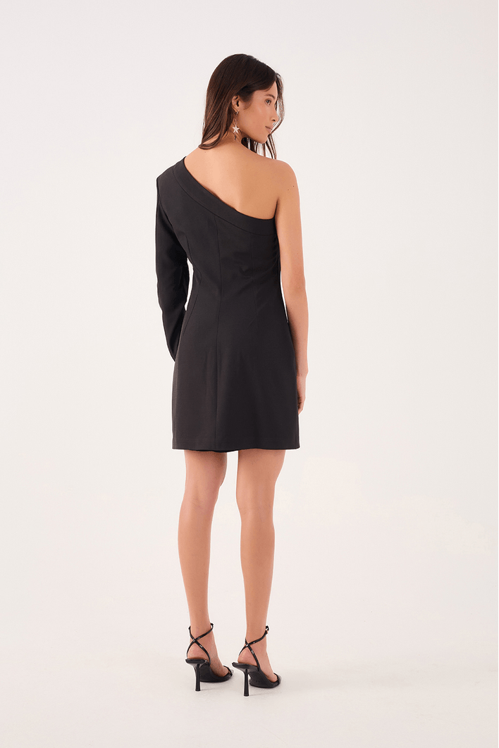 Vestido Curto Um Ombro Só