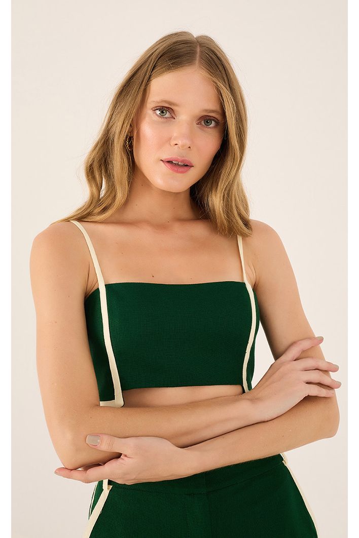 Blusa Linho Recortes Vivos