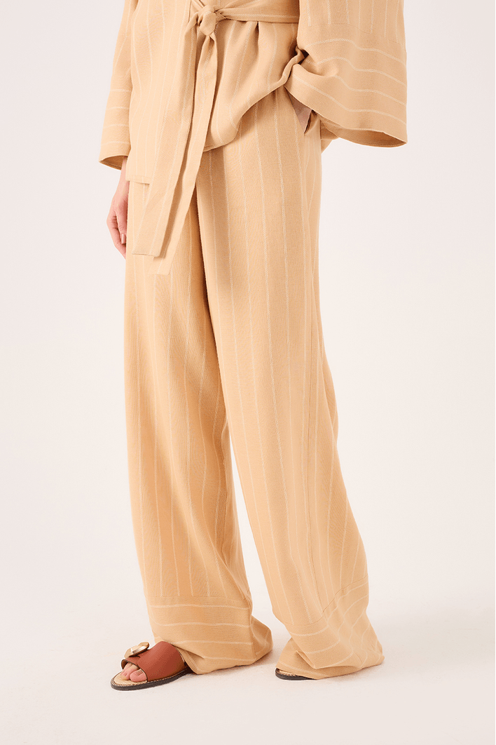 Calça Linho Listrado